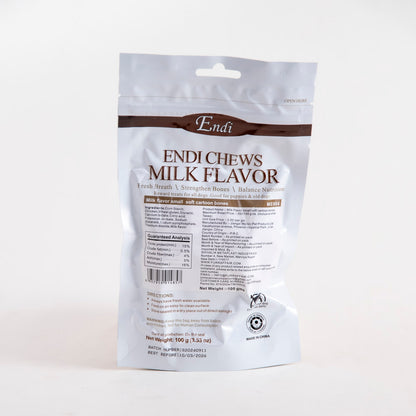 Pet Treats Milk Flavor Small Soft Cartoon Bones - 100gm, Pack Of 12pcs