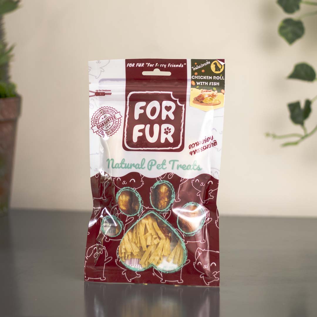 Chicken Roll with Fish Dog Treats