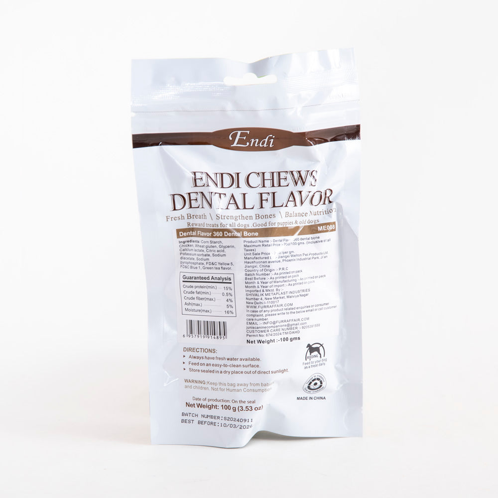 Pet Treats Dental Flavor Bone - 100gm, Pack Of 6pcs