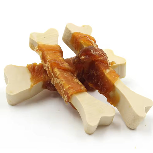 Milk Flavor Small Bones Wrap with Chicken - 100gm