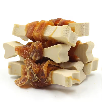 Milk Flavor Small Bones Wrap with Chicken - 100gm